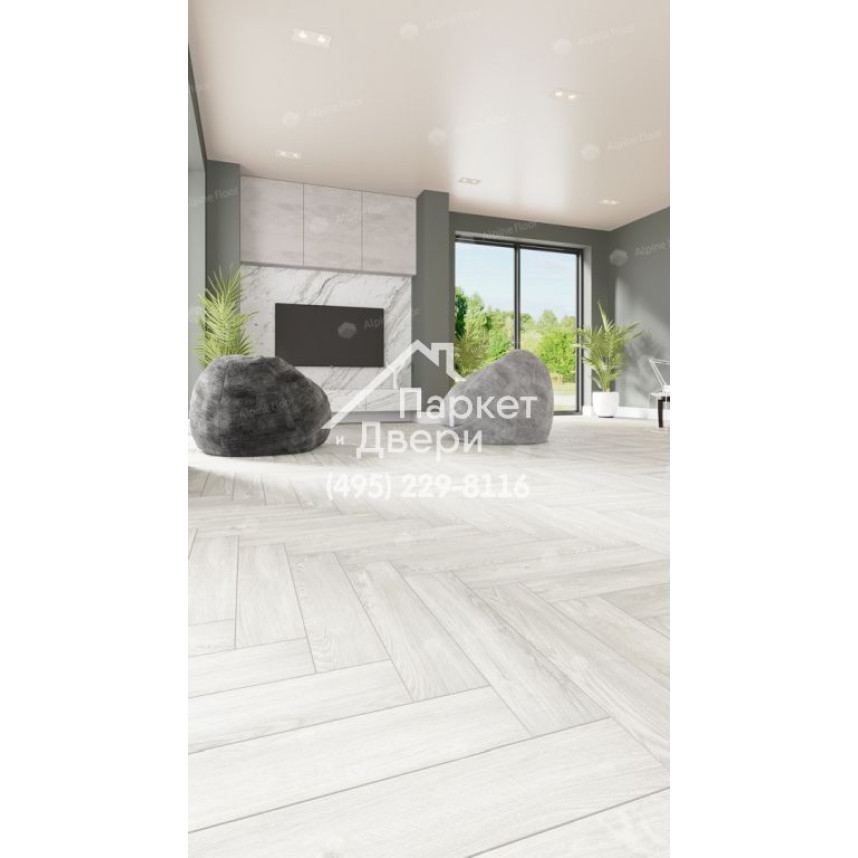 Виниловый пол Alpine Floor Parquet Light SPC ламинат ДУБ АРКТИК ЕСО 13-4-5