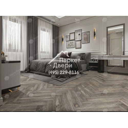 Виниловый пол Alpine Floor Parquet Light SPC ламинат ВЕНГЕ ГРЕЙ ЕСО 13-8