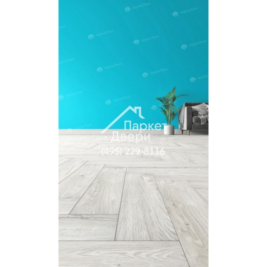 Виниловый пол Alpine Floor Parquet Light SPC ламинат СНЕЖНЫЙ ЕСО 13-11-2