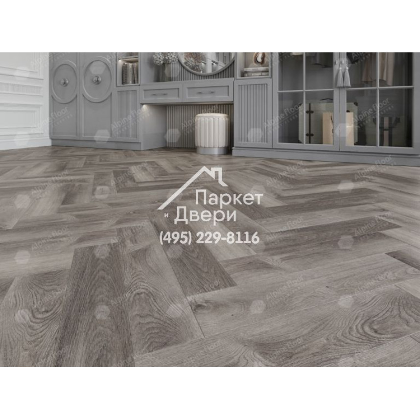 Виниловый пол Alpine Floor Parquet Light SPC ламинат Дуб Мерга ЕСО 13-13-7