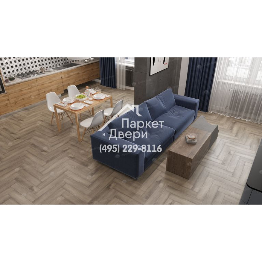 Виниловый пол Alpine Floor Parquet Light SPC ламинат Дуб Исида ЕСО 13-15-2