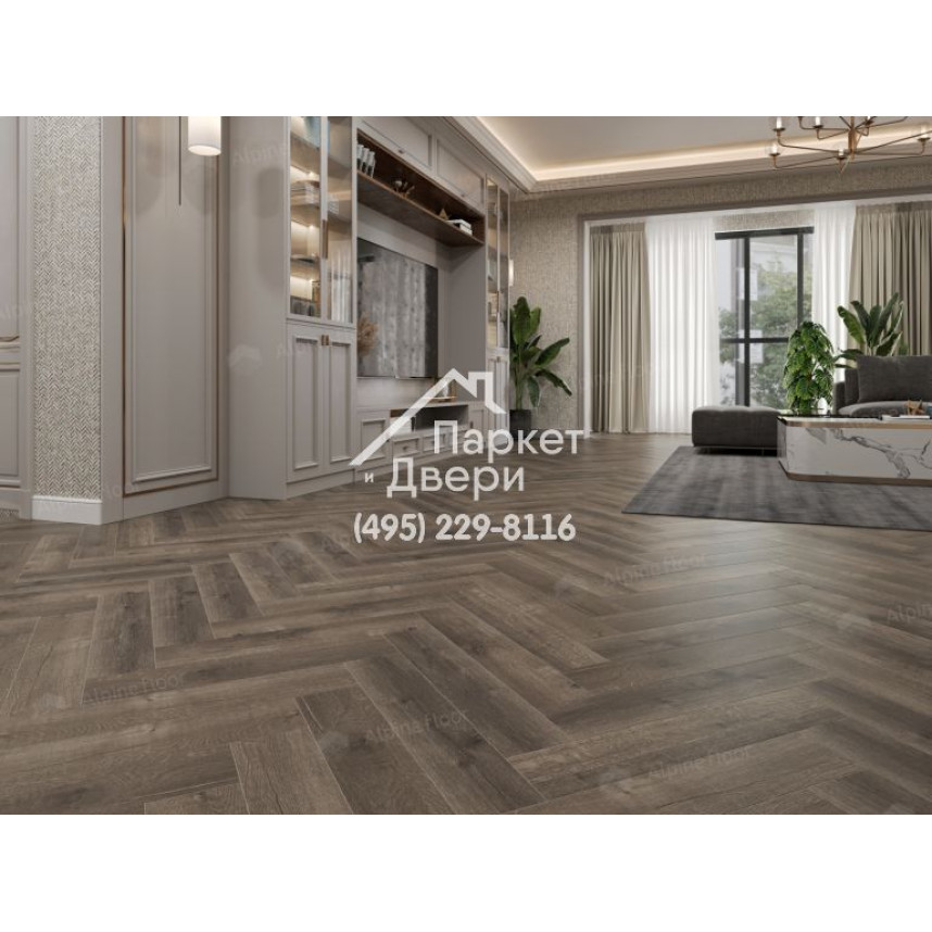 Виниловый пол Alpine Floor Parquet Light SPC ламинат Дуб Антарес ЕСО 13-19-5