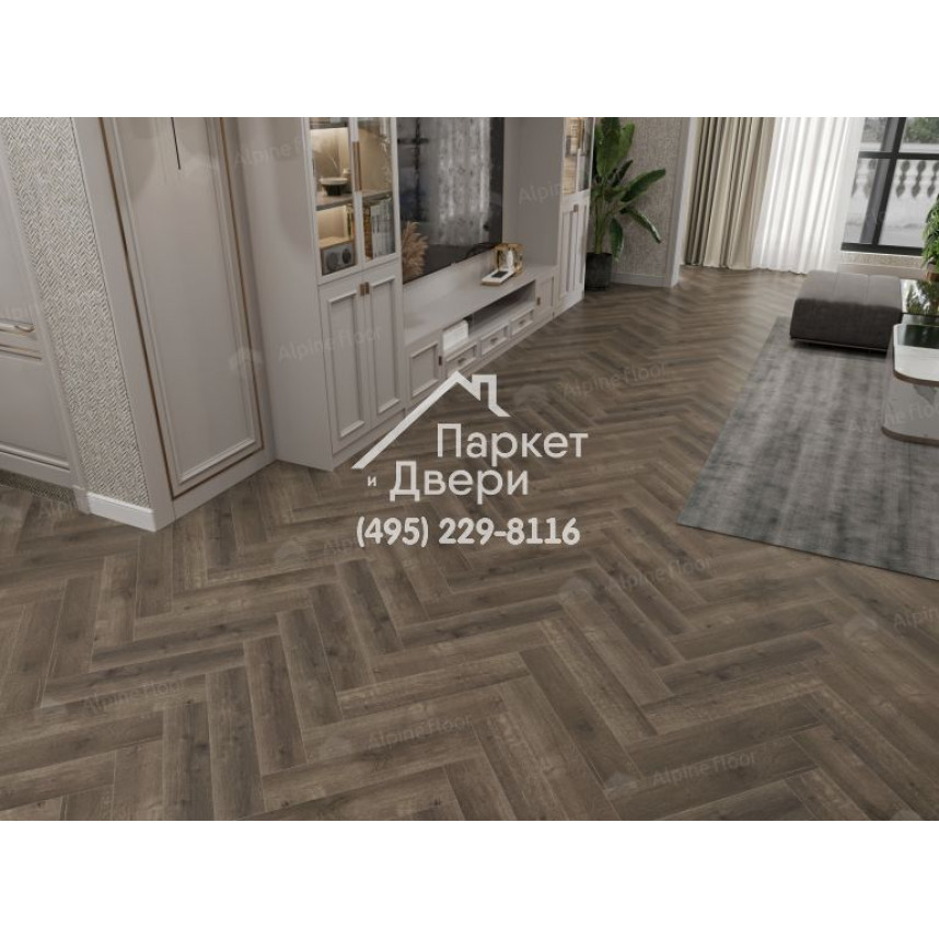 Виниловый пол Alpine Floor Parquet Light SPC ламинат Дуб Антарес ЕСО 13-19-6