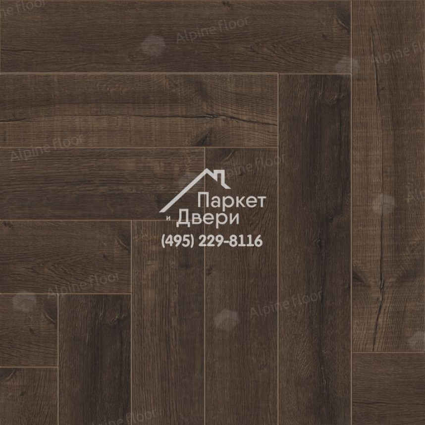 Виниловый пол Alpine Floor Parquet Light SPC ламинат Дуб Альферац ЕСО 13-22-3