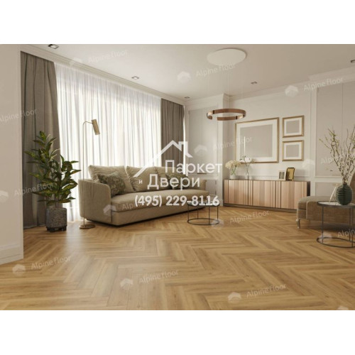 Виниловый пол Alpine Floor Parquet Light SPC ламинат Дуб Буна ЕСО 13-30