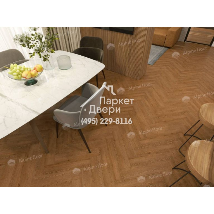 Виниловый пол Alpine Floor Parquet Light SPC ламинат Дуб Селена ЕСО 13-32-3