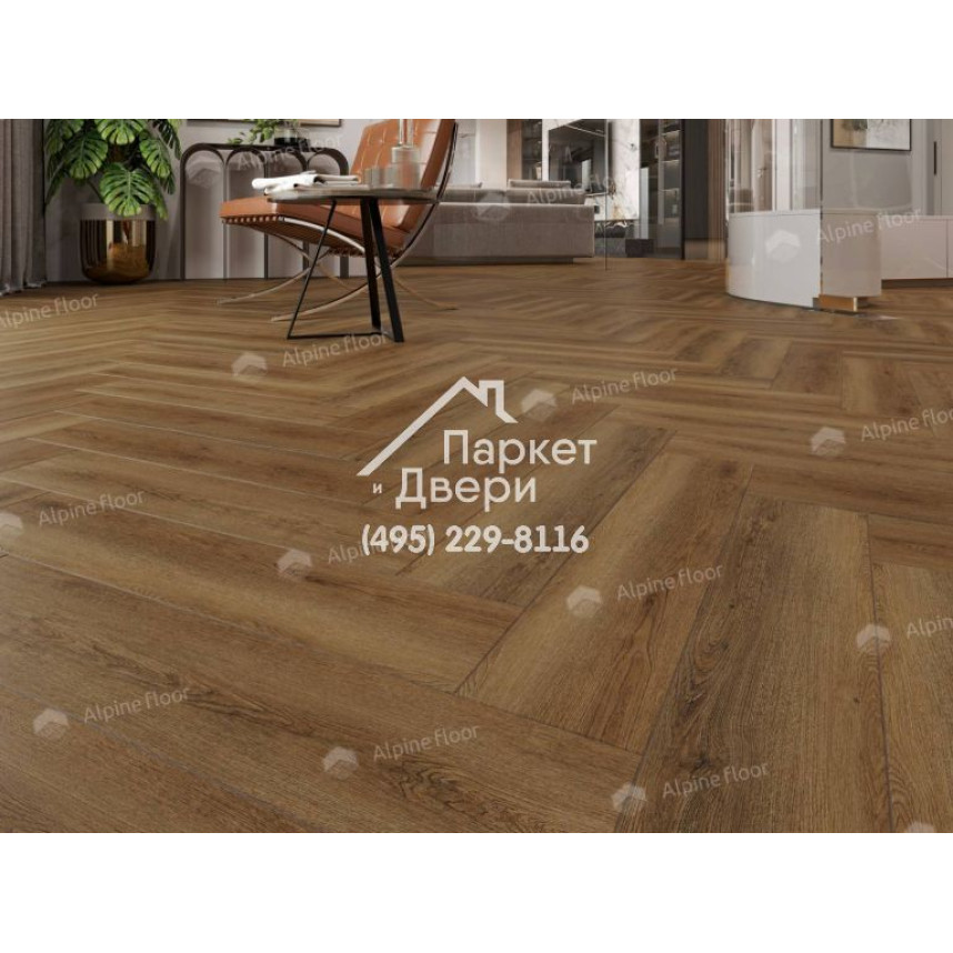 Виниловый пол Alpine Floor Parquet Light SPC ламинат Дуб Далим ЕСО 13-33-4