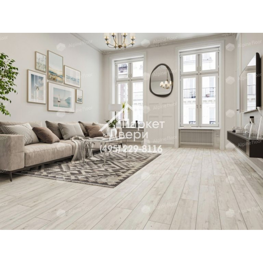 Виниловый пол Alpine Floor CLASSIC SPC ламинат Акация CLICK ЕСО 107-8-7