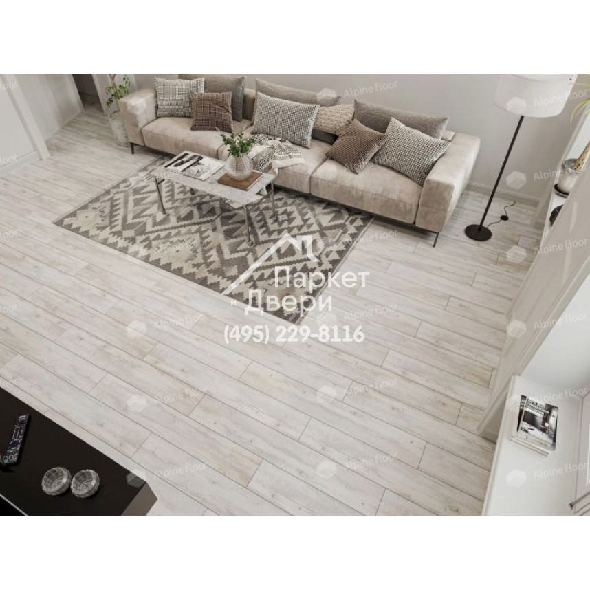 Виниловый пол Alpine Floor CLASSIC SPC ламинат Акация CLICK ЕСО 107-8-8