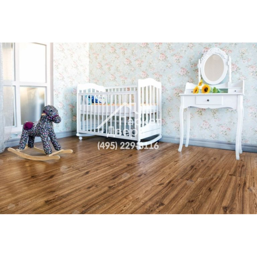 Виниловый пол Alpine Floor CLASSIC SPC ламинат Дуб классический ЕСО 162-7-1