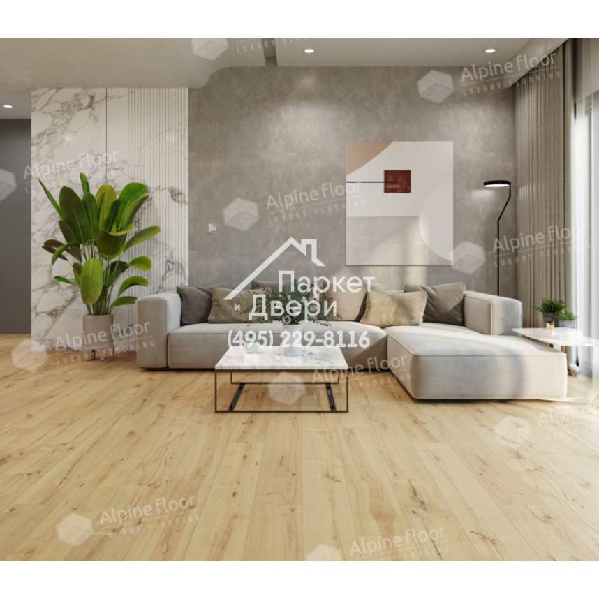 Виниловый пол Alpine Floor Pro Nature SPC ламинат Flushing Bay 61874-1
