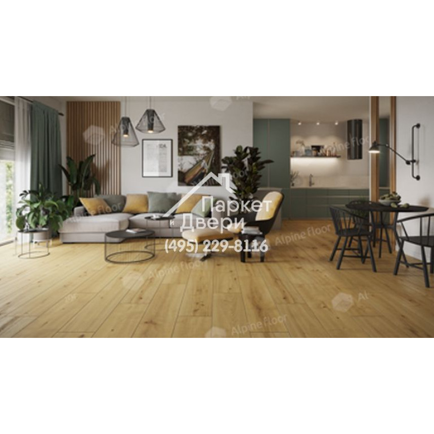 Виниловый пол Alpine Floor Pro Nature SPC ламинат Caldas 62543