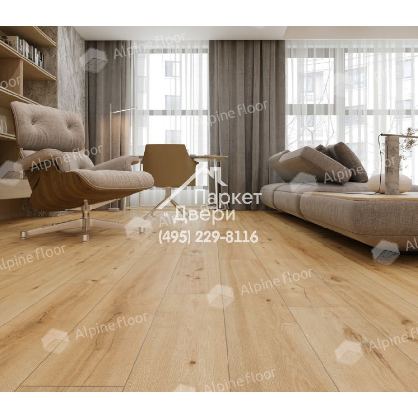 Виниловый пол Alpine Floor Pro Nature SPC ламинат Miranda 62539-4