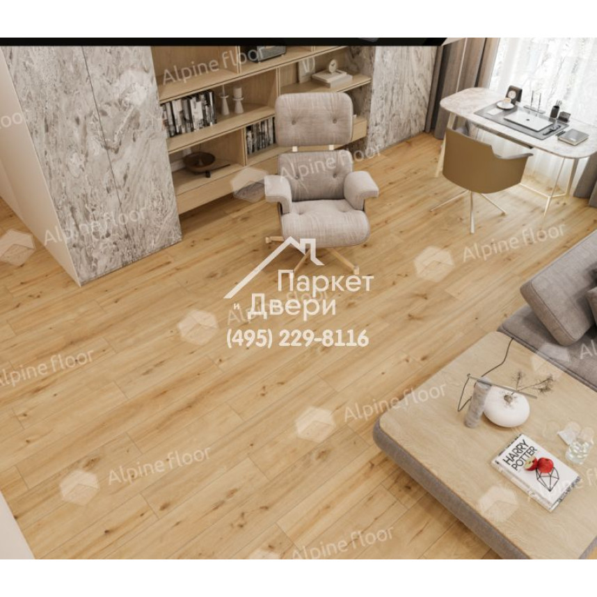 Виниловый пол Alpine Floor Pro Nature SPC ламинат Miranda 62539