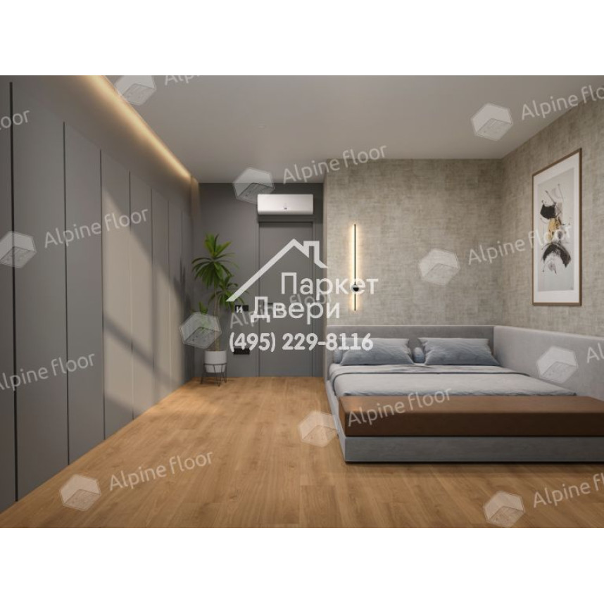 Виниловый пол Alpine Floor Pro Nature SPC ламинат Oak Sajo 64637-5