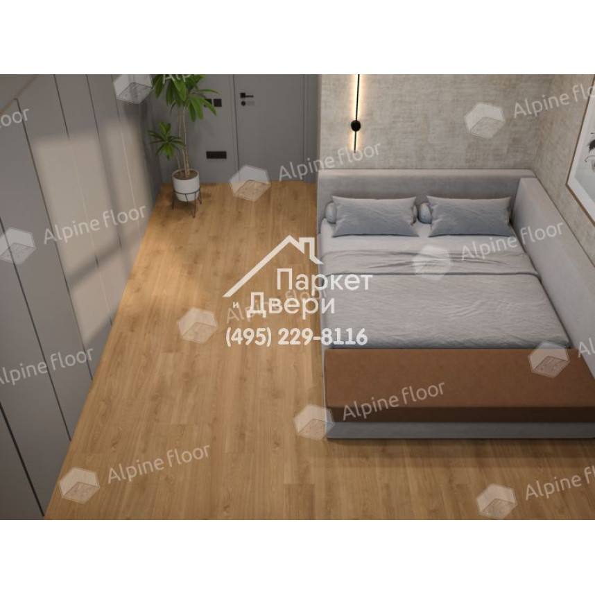 Виниловый пол Alpine Floor Pro Nature SPC ламинат Oak Sajo 64637-4