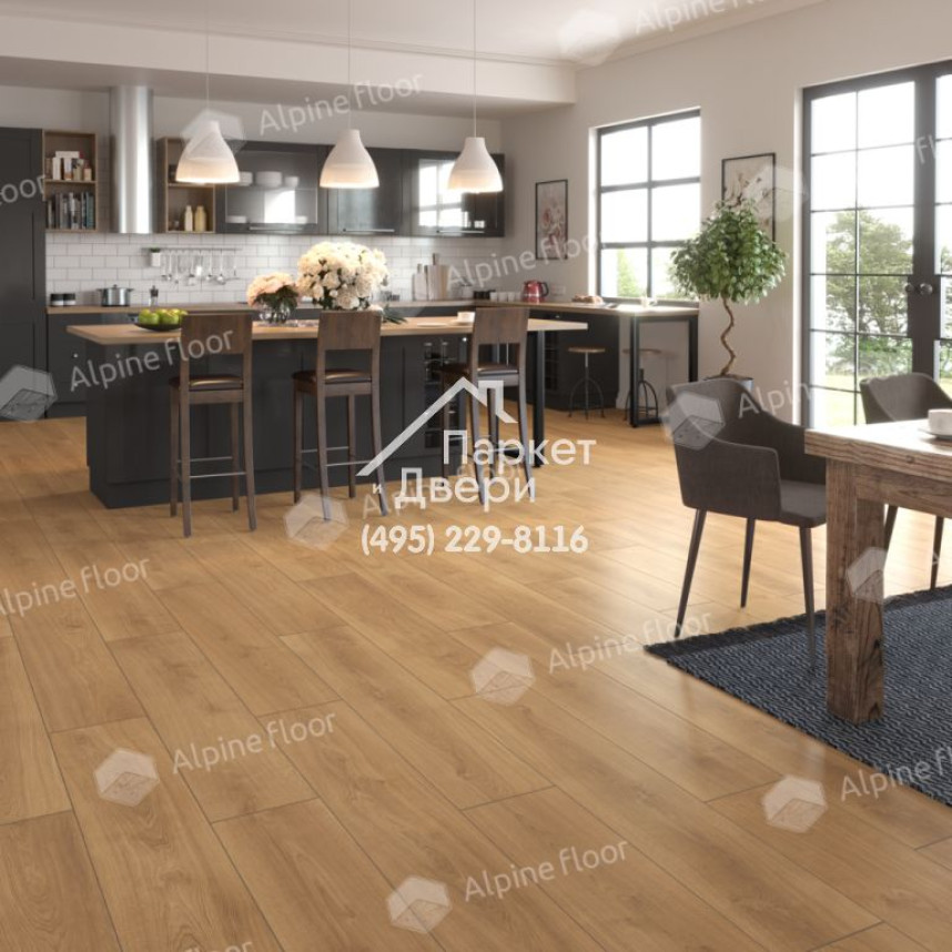 Виниловый пол Alpine Floor Pro Nature SPC ламинат Oak Sajo 64637