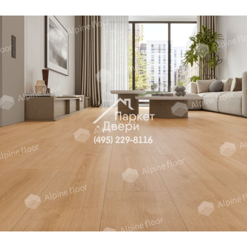 Виниловый пол Alpine Floor Pro Nature SPC ламинат Oak Poprad 64634-4