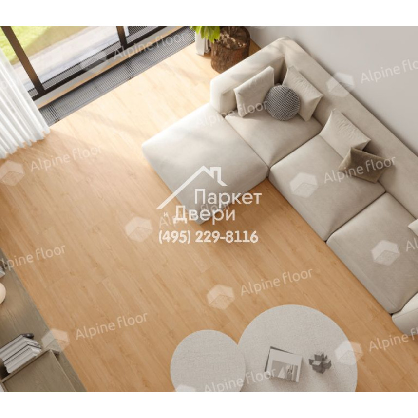 Виниловый пол Alpine Floor Pro Nature SPC ламинат Oak Poprad 64634