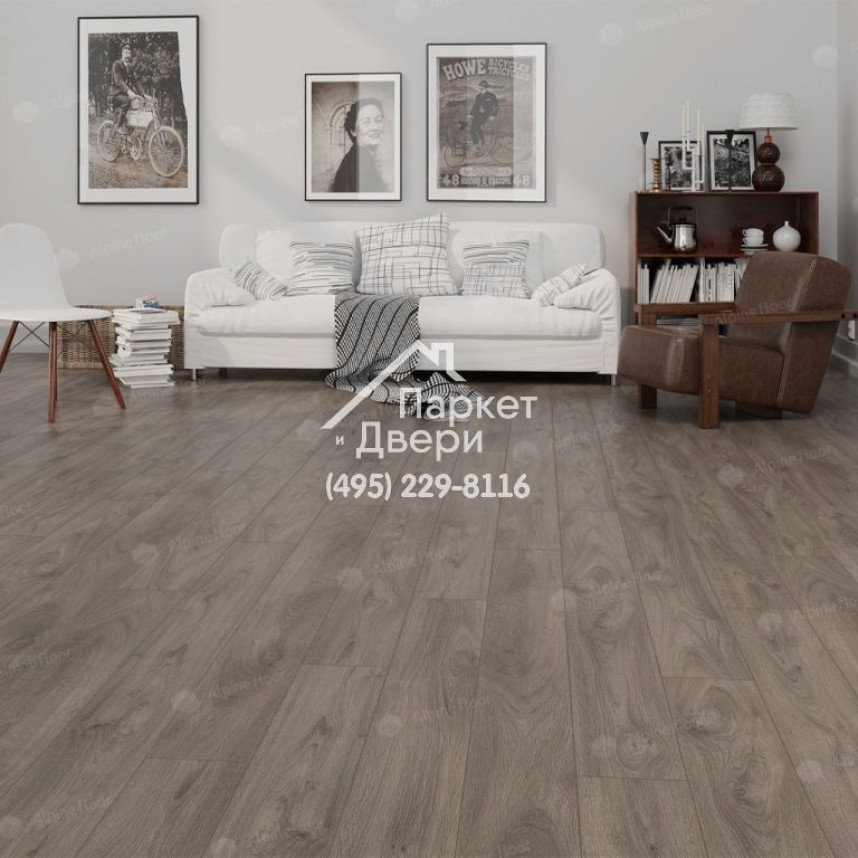 Ламинат Alpine Floor Albero Дуб Смоук А1015  -2