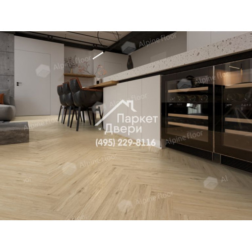 Ламинат Alpine Floor Herringbone 8 Pro Дуб Лион LF102-1  