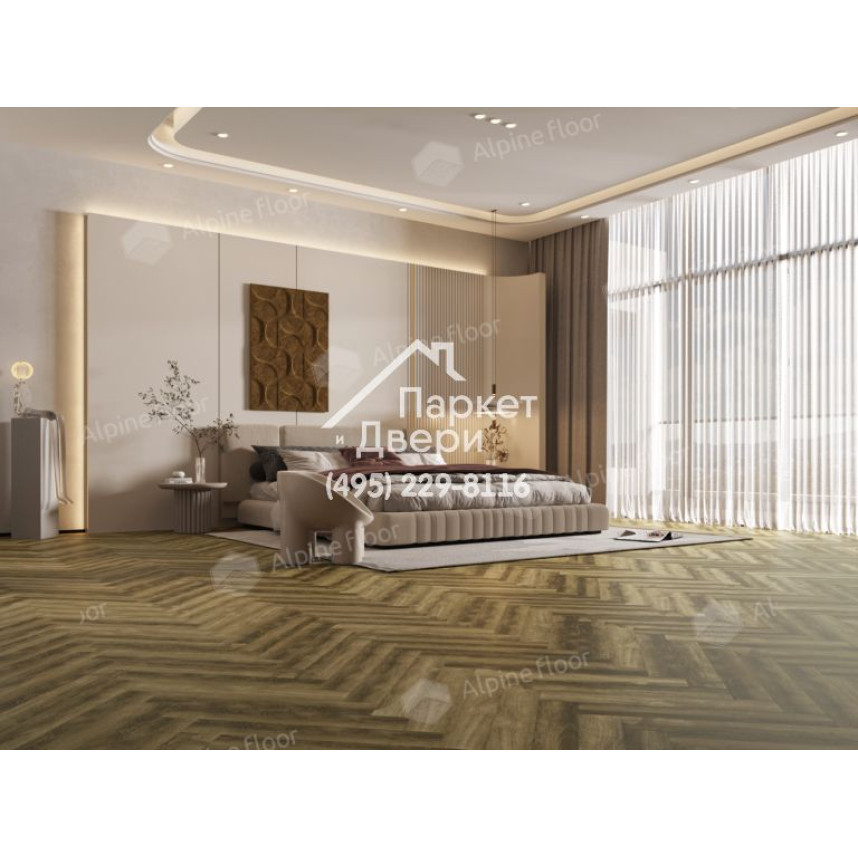 Ламинат Alpine Floor Herringbone 8 Pro Дуб Марсель LF102-9  -1
