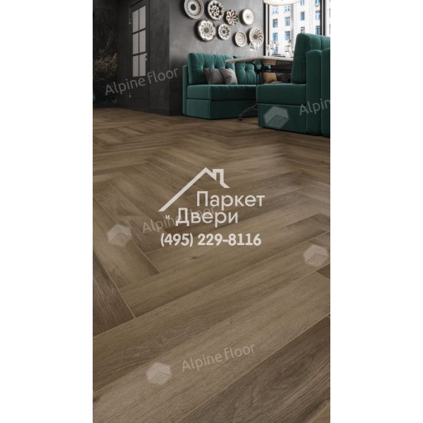 Ламинат Alpine Floor Herringbone 8 Pro Дуб Анжу LF102-11  -3