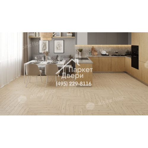 Ламинат Alpine Floor Alpine Floor коллекции HERRINGBONE 12 PRO Дуб Лион LF106-01  