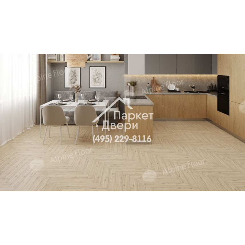 Ламинат Alpine Floor Alpine Floor коллекции HERRINGBONE 12 PRO Дуб Лион LF106-01  -1