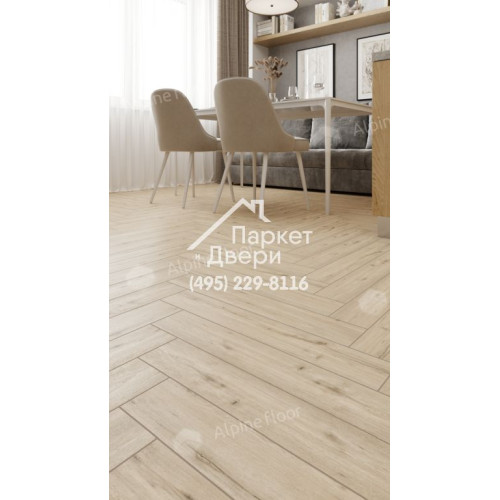 Ламинат Alpine Floor Alpine Floor коллекции HERRINGBONE 12 PRO Дуб Лион LF106-01  