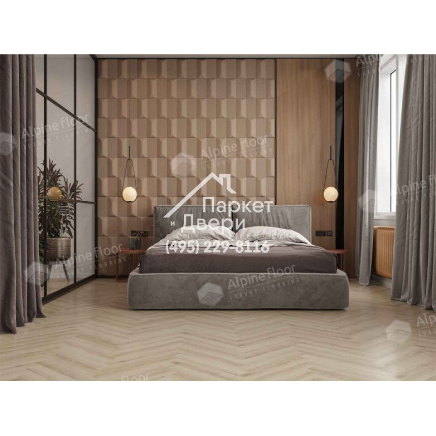 Ламинат Alpine Floor Alpine Floor коллекции HERRINGBONE 12 PRO Орлеан LF106-08  