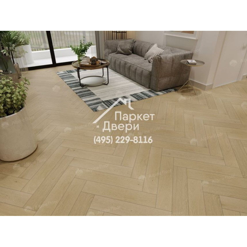 Инженерная доска Alpine Floor Castle Английская елка Дуб Шампань EW202-01 600х120х12-4
