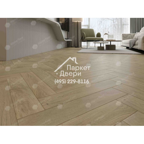 Инженерная доска Alpine Floor Castle Английская елка Дуб Милкшейк EW202-02 600х120х12
