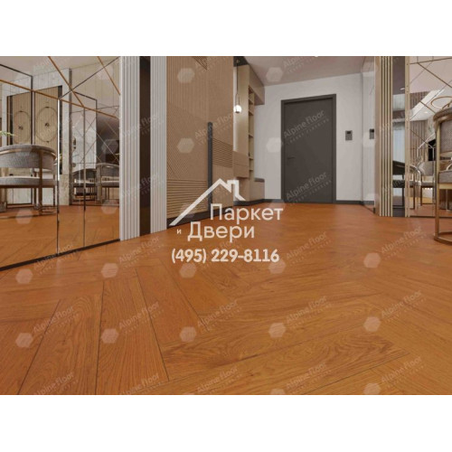 Инженерная доска Alpine Floor Castle Английская елка Дуб Имбирный EW202-06 600х120х12