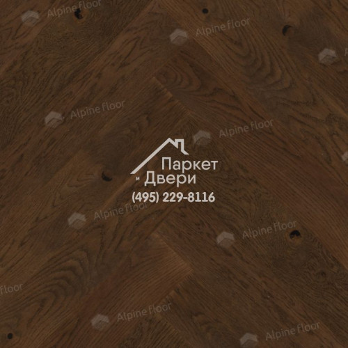 Инженерная доска Alpine Floor Castle Английская елка Дуб Тобакко EW202-08 600х120х12