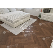 Инженерная доска Alpine Floor Castle Английская елка Дуб Браун Стори EW202-09 600х120х12