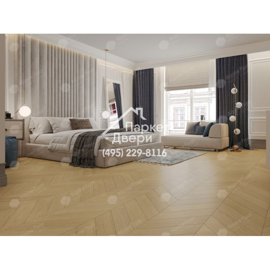 Инженерная доска Alpine Floor Chateau Французская елка Дуб Шампань EW203-01 600х120х12-1