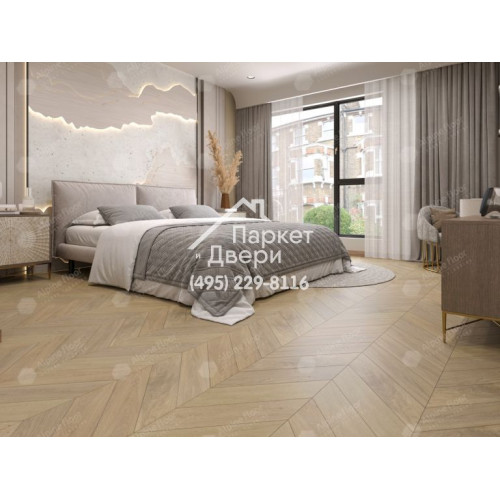 Инженерная доска Alpine Floor Chateau Французская елка Дуб Милкшейк EW203-02 600х120х12