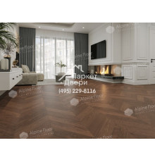 Инженерная доска Alpine Floor Chateau Французская елка Дуб Браун Стори EW203-09 600х120х12