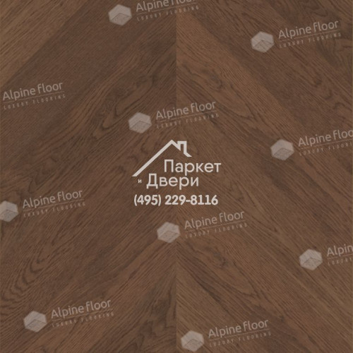 Инженерная доска Alpine Floor Chateau Французская елка Дуб Браун Стори EW203-09 600х120х12