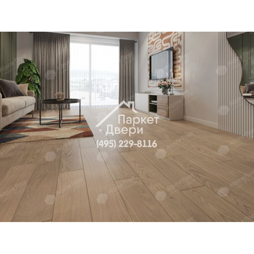 Инженерная доска Alpine Floor Villa Дуб Милкшейк EW201-10 400-1200х165х12-3