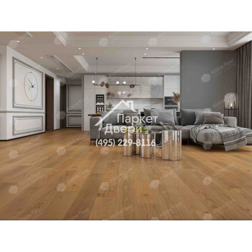 Инженерная доска Alpine Floor Villa Дуб Хани EW201-13 400-1200х165х12-2