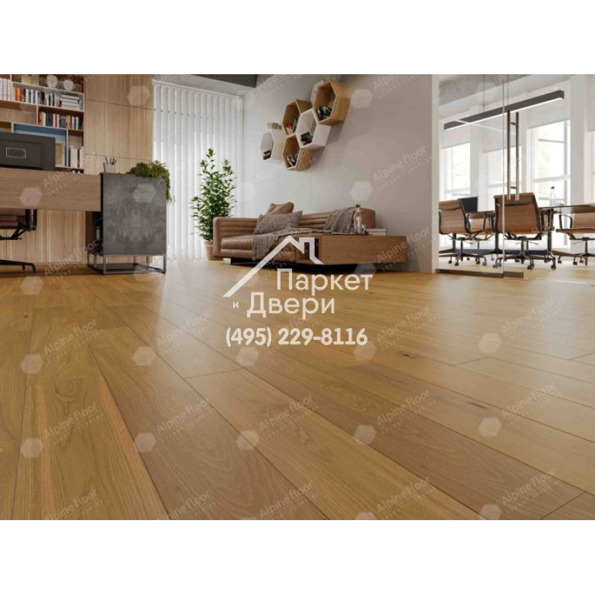 Инженерная доска Alpine Floor Studio Дуб Натур 400-1200x145x12-1