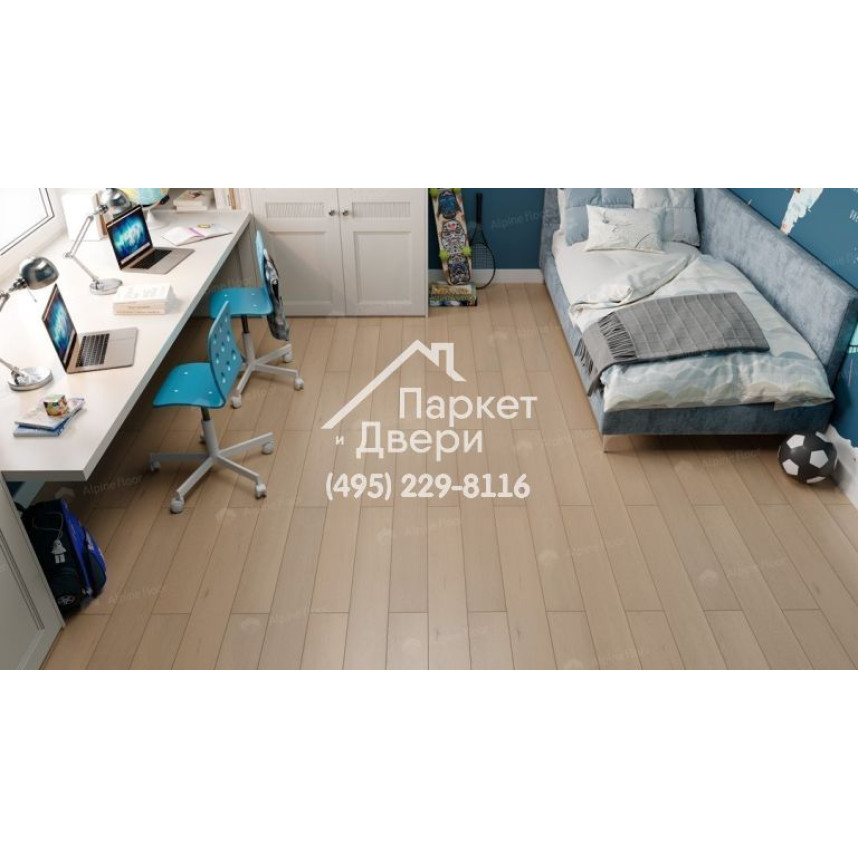 Инженерная доска Alpine Floor Studio Дуб Марципан 400-1200x145x12-3