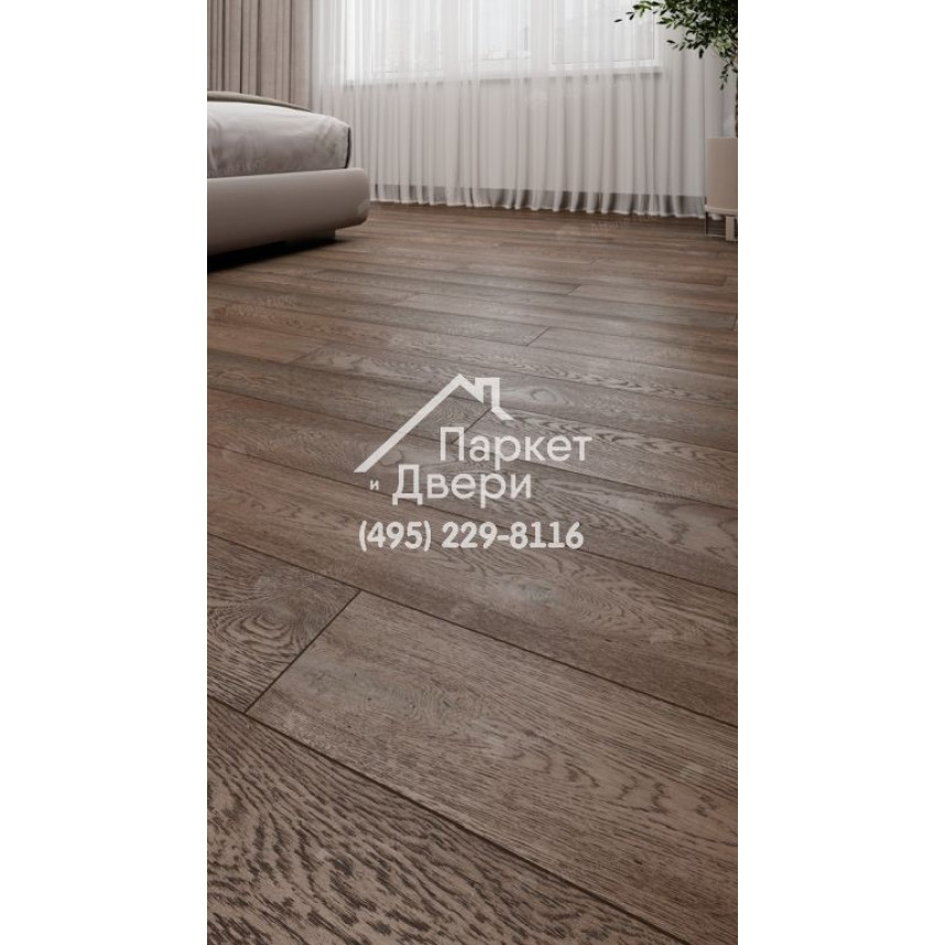 Инженерная доска Alpine Floor Studio Дуб Дымчатый 400-1200x145x12-2