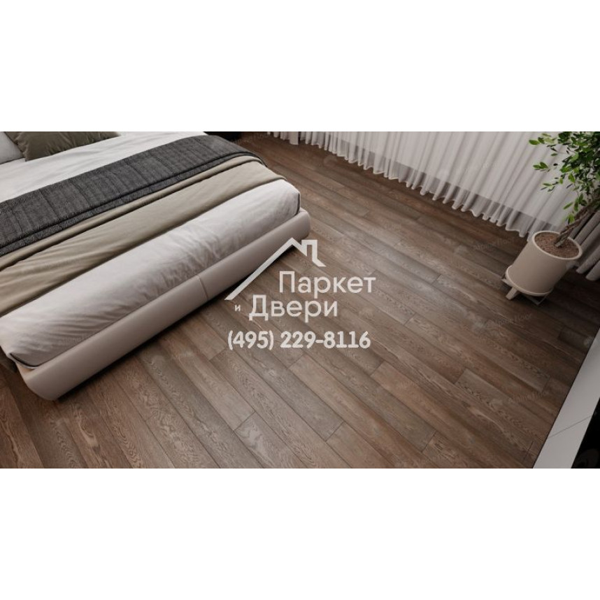 Инженерная доска Alpine Floor Studio Дуб Дымчатый 400-1200x145x12-3