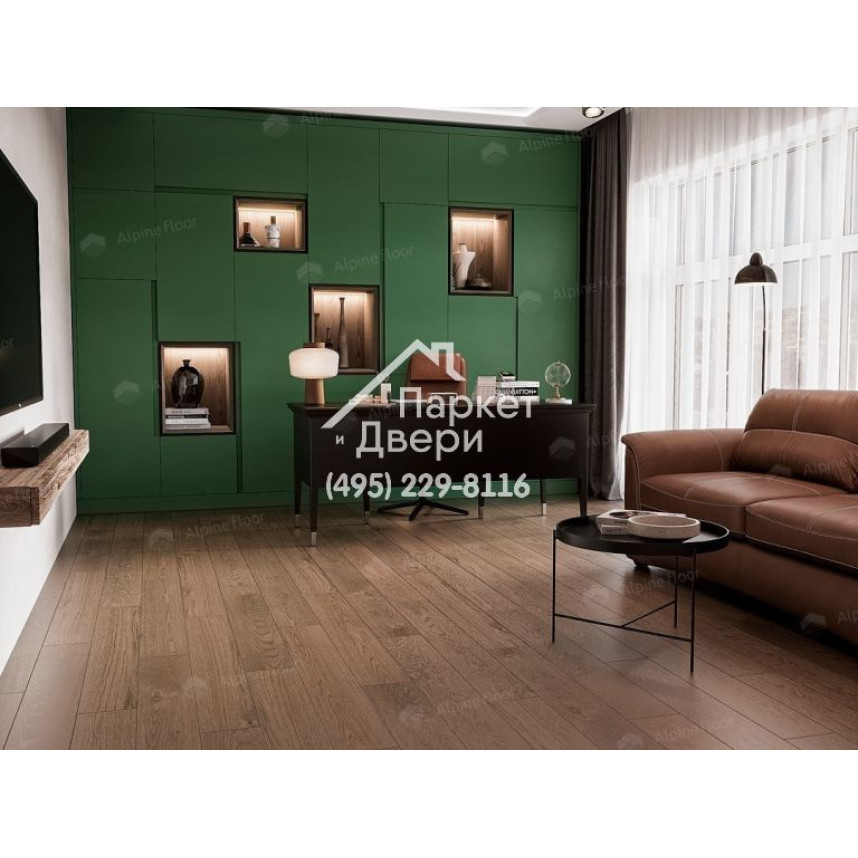 Инженерная доска Alpine Floor Villa Дуб Мокко  400-1200x165x12-2