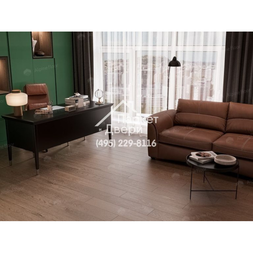 Инженерная доска Alpine Floor Villa Дуб Мокко  400-1200x165x12-4
