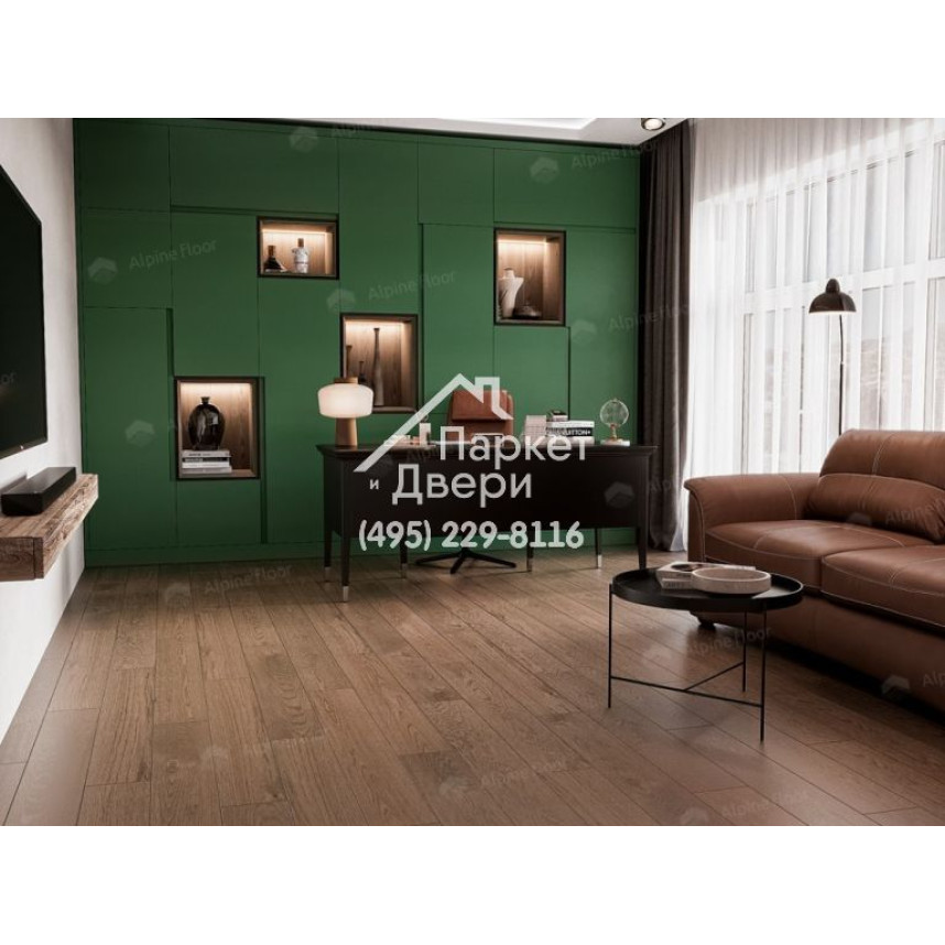 Инженерная доска Alpine Floor Villa Дуб Мокко  400-1200x165x12