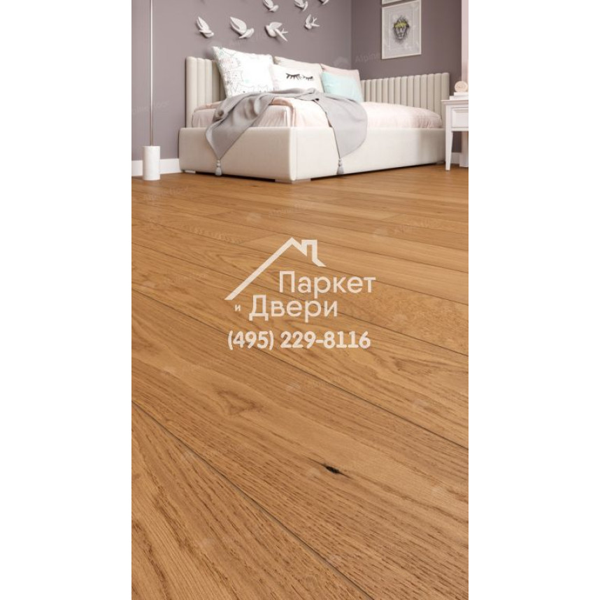Инженерная доска Alpine Floor Villa Дуб Миндальный  EW201-02 400-1200x165x12-2